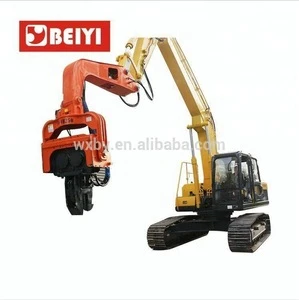 Pile foundation BY-VH450 hydraulic vibro pile hammer for excavator