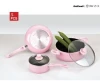 Pink color with Aluminium induction cookware set/ cookware sets kitchen