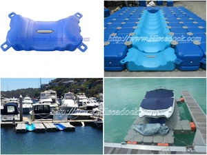 Plastic floating dock for yacht