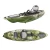 Plastic Material Sit On Top Fin Pedal Drive System Fishing Kayak For 1 Person Foot Drive Canoe