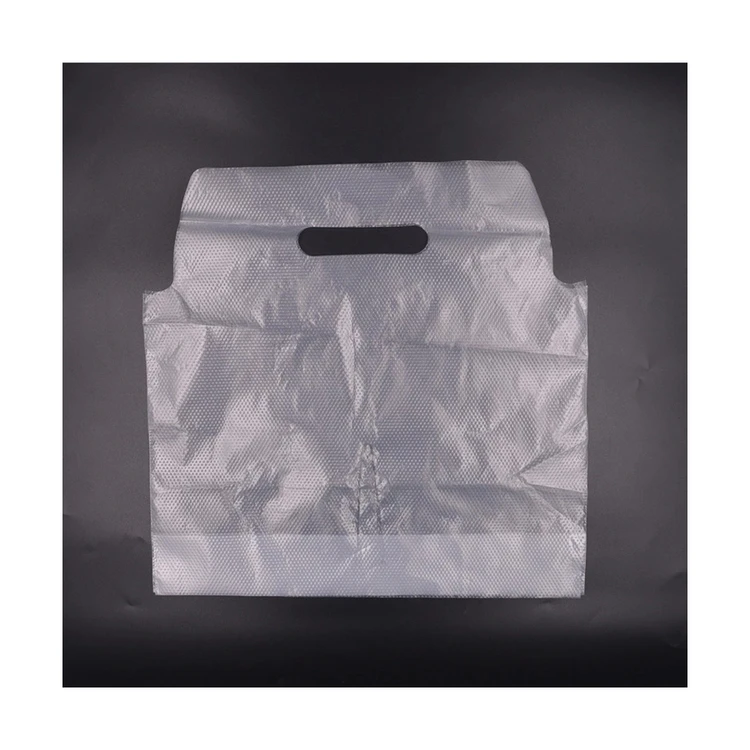 Plastic thickened disposable custom printed transparent bag for coffee coffee drinking tote bag