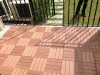 Plastic wood decking WPC interlocking floor tiles wood decking outdoor wood facade flooring
