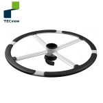 Plating aluminum alloy footring office chair part