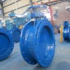 Pneumatic operated flanged flexible butterfly valve with high quality gas and oil medium