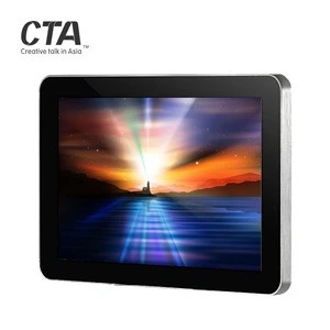 Popular bottom price mini HD lcd media player wall mount toilet advertising screen with either usb or vga