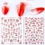 Import Popular Red Gold Black Adhesive Nail Sticker Manicure Slider 3D Nail Art Decorations Heart-shaped Animal Rose Flower Nail Design from China