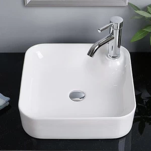 Popular washroom porcelain sink lavabo ceramic wash basins white countertop bathroom sinks