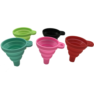 Portable collapsible silicone funnel from GMI Factory