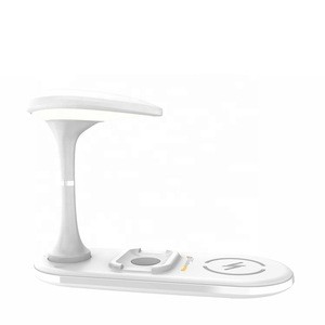 Portable Multi-function Wireless Charger 3 in 1 Lamp/Light Wireless Charger Stand/Station