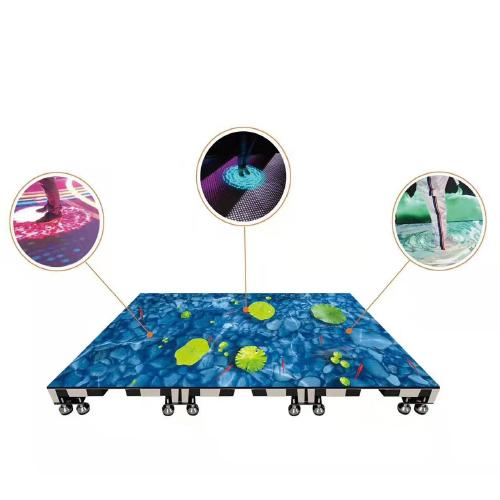 Buy Portable P6.25 Dance Floor Led Display Screen Tiles 3d Interactive ...
