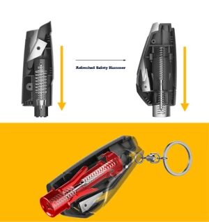 Portable Seat Safety Hammer AutoGlass Car Window Breaker LifeSaving Escape Rescue Tool Seat Belt Cutter Keychain Marteau Hamer