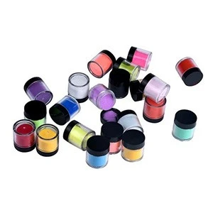 Powder Nail Set for Nail Art 18 Colors Collection, Acrylic Nail Art Tips UV Gel Powder Dust Design 3D Manicure