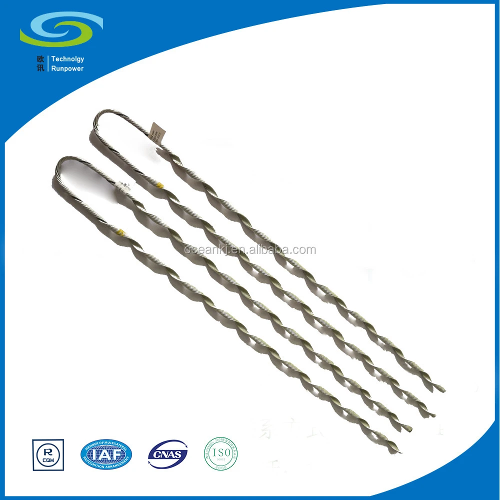 preformed PVC helical tie for electrical insulator