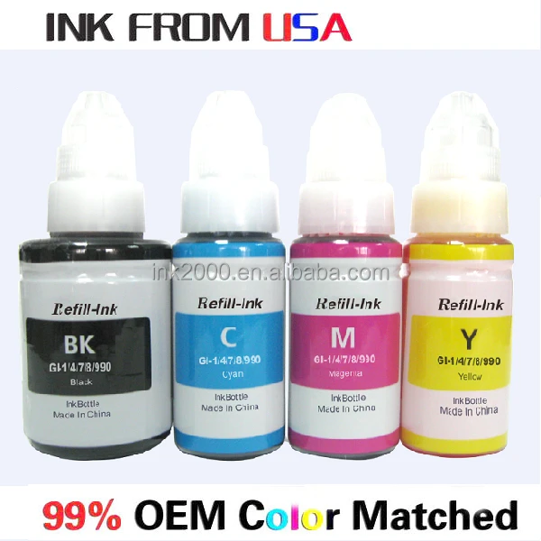 Printing Kit for Canon GI-490 ink refill Pixma G1400/G2400/G3400 series tank system printers