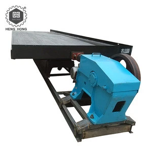 Professional supplier alluvial gold ore concentration plant energy-saving mineral separator 6-s shaking table