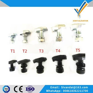 Professional T type rail clip china elevator parts manufacturer with high quality