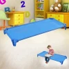 Promotion Safe Kindergarten Folding Kids Bed,Stackable Comfortable Daycare Kids Plastic Beds, Sturdy Children Bed