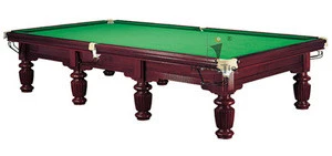 Promotional Billiard table with slate, 12ft solid wood snooker table