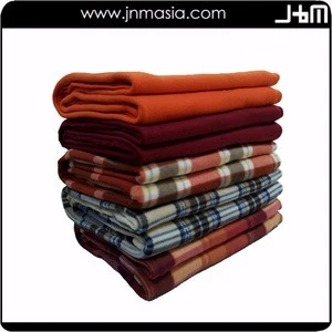 Promotional top quality customized good quality softtextile fleece blanket throw,plaid blanket