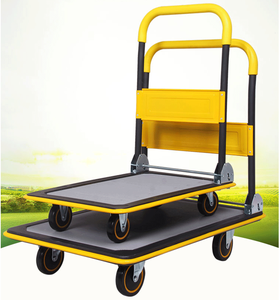 Push Cart Dolly Foldable Platform Hand Truck with Capacity 660lb