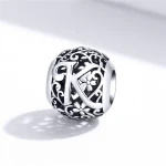 Qings Hot Selling  A-Z Letter Retro Charm Alphabet K Beads fit Charm Bracelet Necklaces DIY Jewelry Making