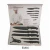 Ready To Ship Now 6pcs Stainless Steel Non-Stick Coating Kitchen Knife Set with Wheat Straw Handle