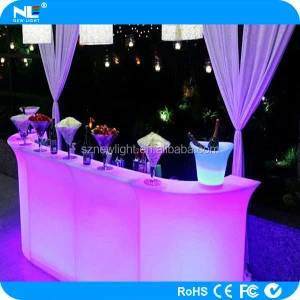 Rechargeable LED nightclub table LED nightclub furniture for nightclub and bar