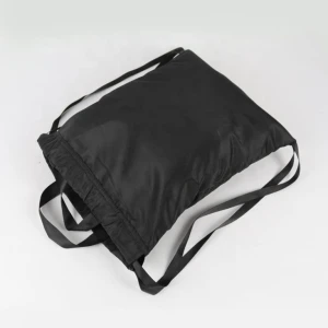 Recycled natural plain custom printed Promotional Custom Printed Polyester Nylon Drawstring Bag