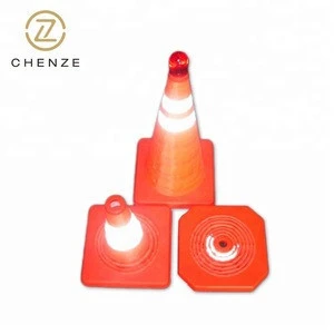 Reflecting light at night folding traffic cone/safety cone/pop-up safety cone