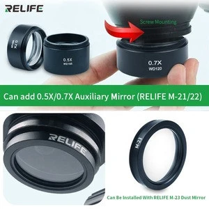 RELIFE RL-M3T 7X-45X Trinocular HDMI Stereo/Digital/video Microscope