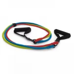 Resistance Bands Exercise Tube for Fitness Pilates Strength Training with Foam Handles