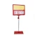 Import retail plastic advertising poster sign holder board floor display stand from China