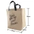 Import Reusable and degradable material 100% natural jute fiber foldable shopping bag recycled large capacity tote jute bag supplier from China