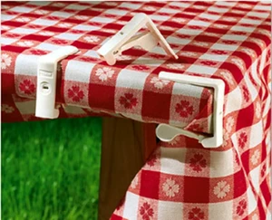 Reusable Plastic 4 pc per set Table Clothe Clip Table Cloth Clamp for Outdoor and Indoor use from Vietnam Supplier