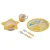 Import Reuseful Circular Tableware Bamboo Fibre Dinnerware Set Cup Bowl Plate Set from China