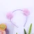 Import Rex rabbit fur ball hairband multi-color super cute rabbit ear hairpin cute headband from China