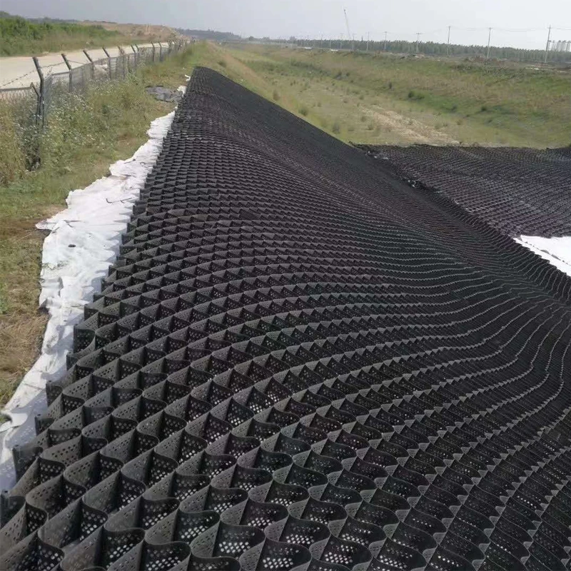 Road ground stabilizer slope protection HDPE plastic gravel stabilizer paving geocells from China manufacturer