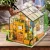 Robotime girl doll house furniture toy diy miniature room diy wooden dollhouse box products