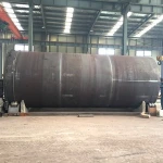Rotating tyre recycling rubber pyrolysis machine