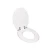 Import Round MDF/Moulded Toilet seat cover with Soft Close function/Zinc hinge from China