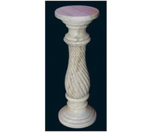 Round white marble stone column pillar DSF-TRU013