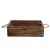Import Rustic Style Wood Storage Crate box Open Top Organizer Bin with Rope Handles from China
