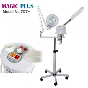 Salon Professional Equipment Magnifying Lamp + Vapozone Facial Steamer Machine