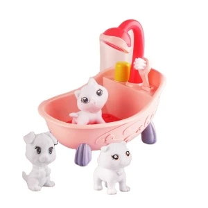 Scribble Qi Pets Scrub Tub Animal Toy Set Crayon Scrawl Toys For kids Indoor Activities At Home Water Scrubbing Game