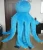 Import Sea animal mascot costume blue carnival octopus mascot costume for adult from China
