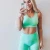 Import Seamless Gym Set Nylon Woman Sportswear 2 Piece Exercise Leggings Padded Sports Bras Women Fitness Wear Yoga Sets Sports Suits from China