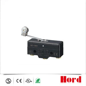 Self-reset Type Snap Action Micro Switch QZ-1303 with Leaf Spring Roller Long Lever