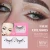 Import Sequin fake eyelashes, peach heart glitter, small flower stickers, sequin synthetic fiber performance, Christmas party eyelashes from China