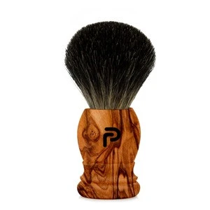 Shaving Brushes for Men, Synthetic Nylon Brush Hair Knot with Pure Black Engineered Metallic Handle Shaving Brush for Safety