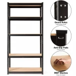 Shelving Rack 5 Layer Multipurpose Shelves Cheap Adjustable Steel Storage Holders & Racks Home Storage Organization Iron Modern